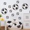43 PCS Football Stickers, Football Wall Stickers for Boys Room, Vinyl Football Wall Art Stickers for Boys Bedroom Playroom Living Room Window Door Decoration