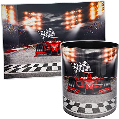 alles-meine.de GmbH 2 TLG. Set Schreibtischunterlage & Papierkorb Rennwagen/Sportwagen/Auto Schreibtischset - abwischbar - Schreibunterlage - Unterlage 50 x 39 cm - Tis..