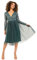 Maya Deluxe Damen Womens Ladies Wedding Guest Midi Dress Long Sleeve Plunging Neckline V Neck Sequin Embellished Graduation Brautjungfernkleid, Emerald Green, 20