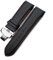 EZZON Uhrenarmband aus echtem Leder, 22 mm, 23 mm, 24 mm, für Tissot T035, 617, 627, 439, Braun / Schwarz, 22 mm, Achat