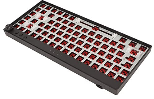 Mechanisches Tastatur Kit, Anpassbares Mechanisches RGB Tastatur Kit mit Wireless, Hot Swap, 84 Tasten Layout, für Win. (Schwarz)