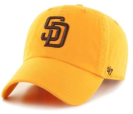 47 San Diego Padres Clean Up Verstellbare Mütze für Erwachsene Männer und Frauen, Einheitsgröße, Gold/Braun, goldfarben / braun, Einheitsgr��e