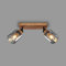BRILONER – Deckenlampe, Deckenleuchte, Lampe, Rauchglas, Schwenkbar, Wohnzimmerlampe, Schlafzimmerlampe, Küchenlampe, Schwarz-Holz