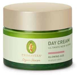 PRIMAVERA Day Cream - Ultimate New Aging 30 ml - Naturkosmetik - Wirkungsvolle Gesichtscreme für reife, anspruchsvolle Haut - aktiviert, restrukturiert und strafft die Haut - Glastiegel - vegan