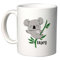 irpot Tazza colazione bianca in ceramica con stampa personaggio a scelta possibilità di personalizzazione Idea regalo festa a tema compleanno battesimo natale bomboniera (Koala)