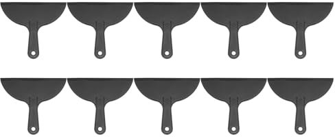 sourcing map 10pcs Putty Scraper 8 Width 6mm Thin Flexible Plastic Putty Knives for Taping Drywall Spreading Painting Wall Scratching
