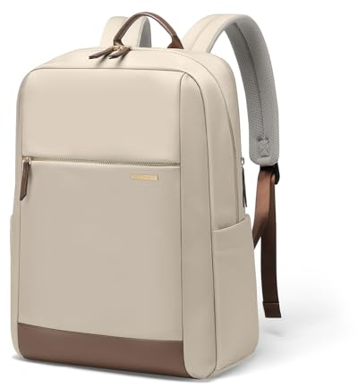 GOLF QUALITY Handgepäck Rucksack Herren, Reiserucksack Damen, 40L Rucksack Flugzeug, Groß Laptop Rucksack 15.6 Zoll, Travel Backpack Anti Diebstahl Für Reise Arbeit Camping,Aprikose