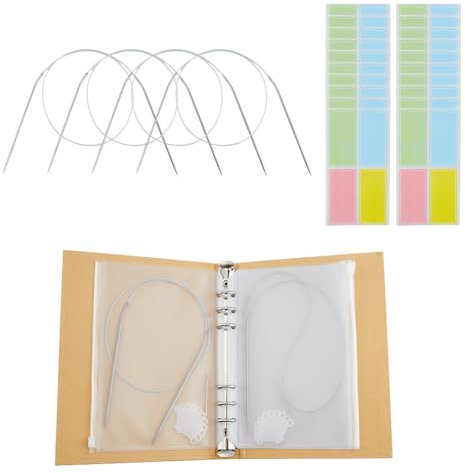 SUPERFINDINGS Knitting Needles Set Knitting Needle Storage Circular Knitting Needles Holder Set Knitting Beginner Kit for Adults Knitting Supplies Tools