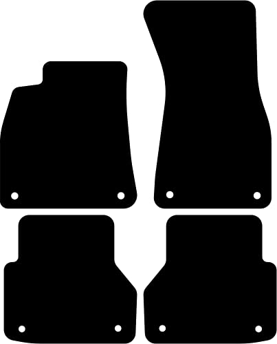 Kovvar Duogrip Gummimatten passend für Audi A6 C8 2018-2025 Passend zur Ausführung: Avant/Limousine/Allroad Quattro | Hintere Matten mit Befestigungen