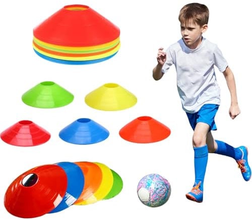 Plots de Marquage pour Football,Plots de Délimitation,Plots Entrainement,Marquage Cônes,Disques d'Entraînement,Cones de Sport pour Délimitation,Plots pour Délimitation Entraînement Football (20)