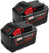 Cukect 2-Pack 18V 9.0Ah Replacement Battery for Milwaukee MK18 Battery Compatible with 48-11-1850 48-11-1860 48-11-1845 48-11-1828