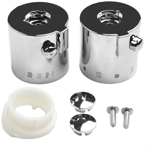 Robinet de douche, poignées de contrôle thermostatique, bouton de mitigeur de douche thermostatique, bouton de contrôle de la température pour salle de bain, salle de bain, cuisine