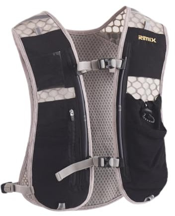 MagiDeal Gilet d'hydratation Sac d'hydratation Équipement de Course de Nuit pour Hommes et Femmes Sac à Dos d'hydratation pour la Course à Pied, Le Jogging, Le, Noir