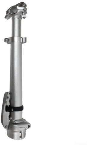 Quick and Tool Free Installation Adjustable Folding Bike Stem Without Teeth (Silver)