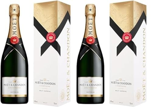 Moët und Chandon Moet Impérial Standardgeschenkpackung, 2er Pack (1 x 0.75 l)