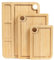 comfoyar Planches à Découper Bois Lot 3, Réversible Planche de Service Professionnelle avec Compartiments et Rainures à Jus, Planche Bambou pour Cuisine Pain Viande Fruit avec Poignée Facile à Tenir