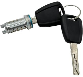 ORICNPART Cilindro Serratura Porta Con Chiavi Compatibile Con Fiat 500 2007-2022 Compatibile Con Fiat Punto 188 1999-2010 OE 71771348 Gruppo Serratura Porta Veicolo