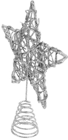 Cabilock Weihnachtsbaumspitze Stern Aus Glitzernde Baumspitze Für Christbaumdekoration Funkelnde Tannenbaumspitze Für Festliche Wohnraumgestaltung