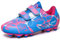 BAODLE Scarpe da Calcio Ragazzi FG/AG Professionale All'aperto Calcio da Scarpe Ragazzo Allenamento TF Bambini Teenage Scarpe Calcetto Traspirante Rosa EU 38
