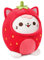 shownicer Plüschtier Katze Kuscheltier Stofftier Kawaii Katze Plüsch Kissen Spielzeug Kätzchen Plüsch Wurfkissen Geschenk für Kinder Mädchen 3+ Jahre (Rosa Erdbeere Katze, 20cm)