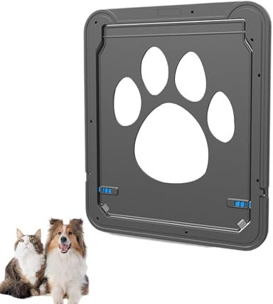 Chatière pour Fenêtre, Moustiquaire Automatique Anti-Morsure pour Chat Et Chien avec Fonction De Verrouillage, Barrière Intérieure pour Chat Et Chiot