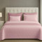Trapuntino Copriletto Primavera Estate Double Face in Morbida Microfibra Imbottitura 100 gr/mq Trapuntino Leggera e Double Face Made In Italy (Rosa, Una piazza e mezzo)