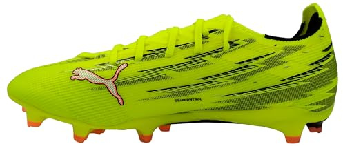 Puma Ultra 6 Match FG/AG - Tenis de fútbol Unisex, Color Amarillo Alerta Negro, Rojo Brillante, Lima exprimida, Talla 7.5 de Reino Unido, Yellow Alert Puma Black Glowing Red Lime Squeeze, 41 EU