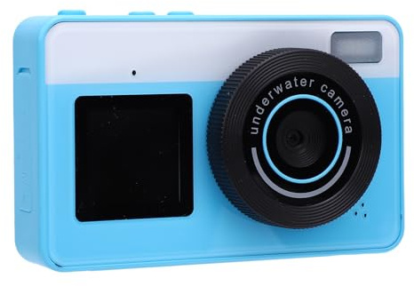 Annadue Digital Camera 4K 48MP Compact Camera, Vlog Camera with 18X Zoom, 3 Meter IP68 Water Proof, Supports Up To128GB SD Card, Front Rear Dual Screens for Boys Girls Teens (Blue)