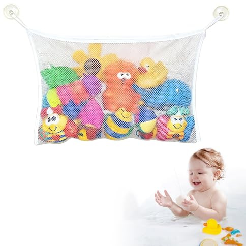 Bath Toy Storage, Bath Toy Net, Multi-use Net Bags, Mesh Bath Organiser