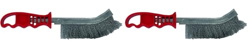 TIVOLY XT20251006169 - Brosse à main ERGONOMIQUE, convexe, métallisée fil acier longueur 0,3 mm 235 (Lot de 2)