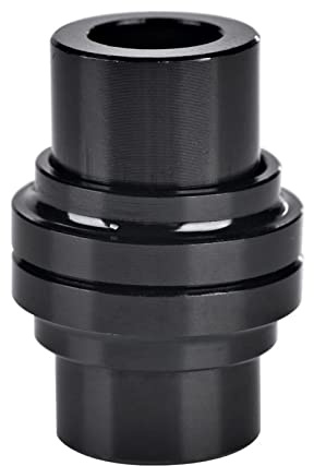 BONKZEBU Mountainbike-Stoßdämpferbuchse, Hardware-Adapter für die Hintere Stoßdämpfermontage, Langlebig, für Heimwerker, Fahrradliebhaber, Aluminiumlegierung, Schwarz, 22,2 X 8 Mm, für (25,4*8mm)