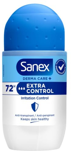6er Pack - SANEX Women Deo Roll-on „Derma Care+ Extra Control“ - 72h - 53ml