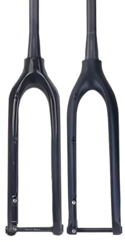 JIASHUNHE Forcella MTB Forcella Rigida MTB in Carbonio 29 27,5 26 Perno Passante 15 * 100mm conica in Fibra di for Ciclismo Mountain Bike Bicicletta Forcella(26 Tapered Glossy)