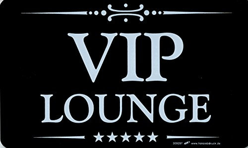 Schild - VIP LOUNGE - 309297-25cm x 15cm