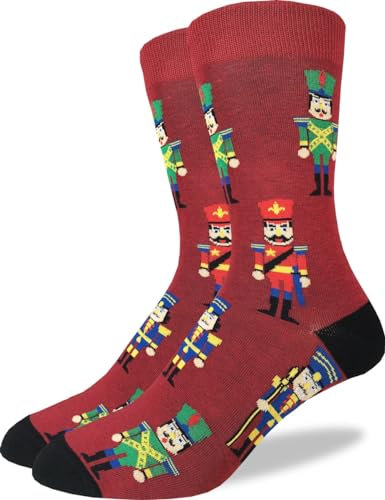 Good Luck Sock Herrensocken mit amerikanischer Flagge und Präsidenten, Erwachsene, Nussknacker-Design, Einheitsgr��e