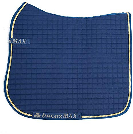 Bucas Max Dressage Saddle Pad One Size Navy Gold