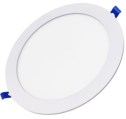 LED ATOMANT Panneau LED Encastrable Downlight Rond Plat 20W 220mm 1800lm, Couleur Blanc Neutre (4500K), 1800 Lumens, Driver inclus