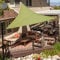 Sun Shade Sail Water-resistant Triangle Sun Shade UV Block Sunscreen Awning Garden Beach Patio Canopy4x4x4m, ArmyGreen