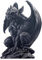 JORAE Geflügelte Gargoyle-Statue, Outdoor-Dekoration, sitzende Wächterskulptur, Halloween-Figuren, 22,9 cm, Polyresin