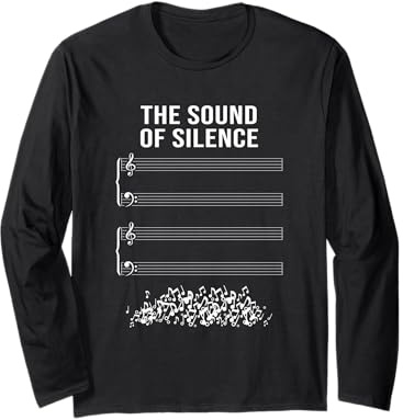 Musikblatt ohne Noten - The Sound of Silence Langarmshirt