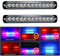 RIGIDON 2 Pcs 7.5 12 LED rouge bleu feu de freinage stroboscopique, 12V 24V Barre lumineuse led pour offroad véhicule voitureutilitaire, bateau, remorque, caravane, Balise clignotante de sécurité