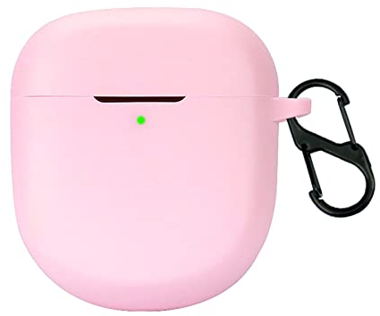 GIOPUEY Cilicone Case Compatible with Bose QuietComfort Earbuds II/Ultra 2023, Ultra-thin soft Cover, Slim-Fit,Anti-Fall,Not Easy to Dirty - Pink