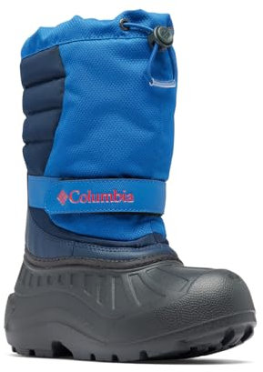Columbia Powderbug Snowlite, Stivali da neve Unisex - bambini e ragazzi, Mountain Blue/Spicy Toddler, 29 EU