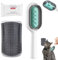 Duuclume Cat Hair Remover with Water Tank & Cat Self Groomer,2 in 1 Pet Hair Cleaner Brush for Long Haired,Cat Face Scratcher,Cats Corner Massage Comb for Kitten Puppy (Including Soft Tissue),Grey