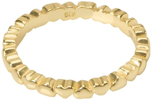 Beneto Ring aus vergoldetem Silber mit Herzen AGG344-GOLD - Schaltkreis: 52 mm sBE0714-52. Marke: