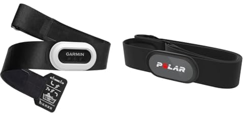 Garmin HRM-Pro Plus – Premium Brustgurt zur Aufzeichnung von Herzfrequenz- und Laufeffizienzwerten wie Schrittfrequenz & Bodenkontaktzeit & Polar H9 Herzfrequenz-Sensor - ANT +