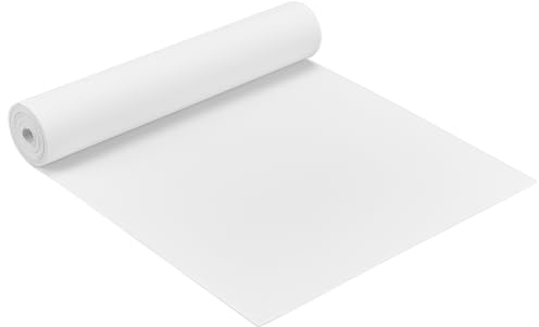 BENECREAT 3mx30cm Feuille de Mousse EVA Blanche, Mousse EVA à Haute Densité, Grand Rouleau de Mousse Artisanale pour L'Artisanat D'Art, Costume de Cosplay, Projets de Bricolage, Épaisseur de 0.8mm