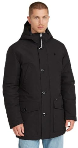 G-Star Herren Vodan Padded Hooded Parka, Schwarz (dk black D26402-D908-6484), L