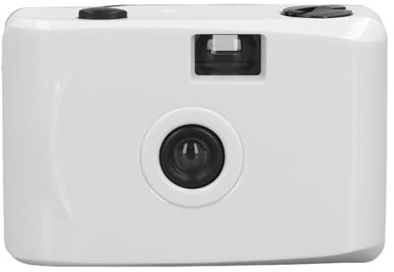 35mm Reloadable Film Camera, Focus Vintage Film Camera with Waterproof Case, Shutter Speed 1/100s F/9 28MM Lens, for Summer Beach Vacation Camp Snorkeling Trip (Black and White)