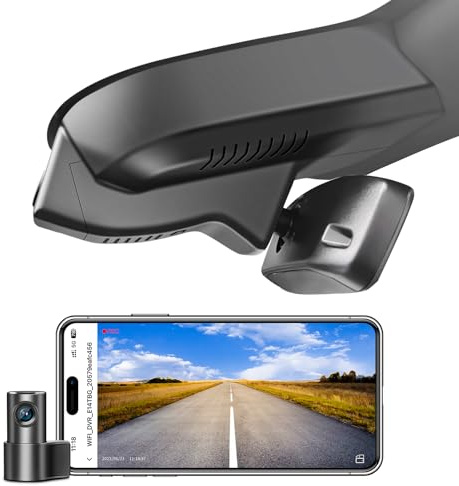 Mangoal Front 4K & Rear 1080P Dash Cam for Volvo EX30 2025 2026 | Twin Single Motor AWD RWD etc, Integrated OEM Look, UHD 2160P Video,WiFi & App, Loop Recording, Easy to Install, 128GB Card